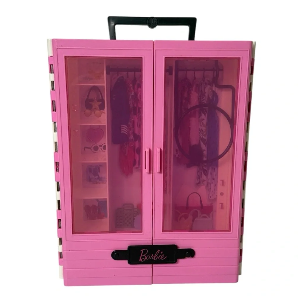 2 Barbie Ultimate Portable Closet Toy Fashion Doll Clothes Accessories‎ Case
